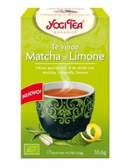 Tè Yogi, Tè verde, Matcha al frutto della passione, 16 bustine di tè, 1,12  once (