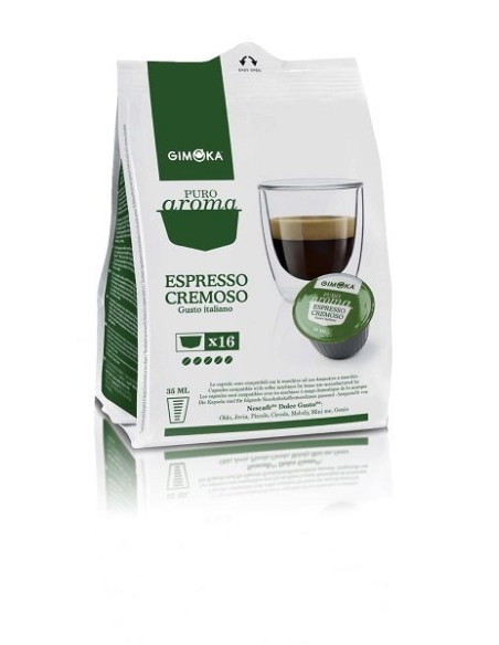 Caffè Espresso Cremoso 16 Capsule Compatibili Dolce Gusto