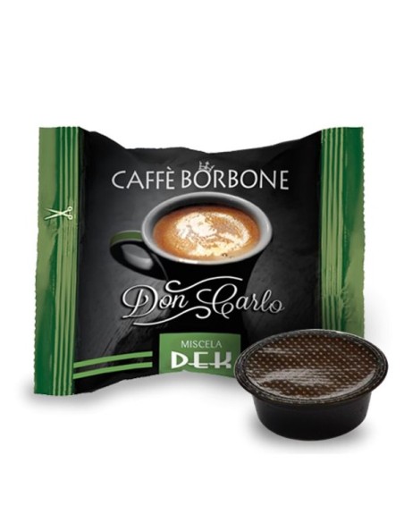 Decaffeinato Don Carlo 50 Capsule Borbone Compatibili A Modo Mio