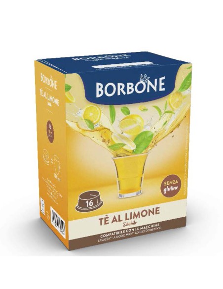 Tè Al Limone Borbone 16 Capsule Compatibili A Modo Mio